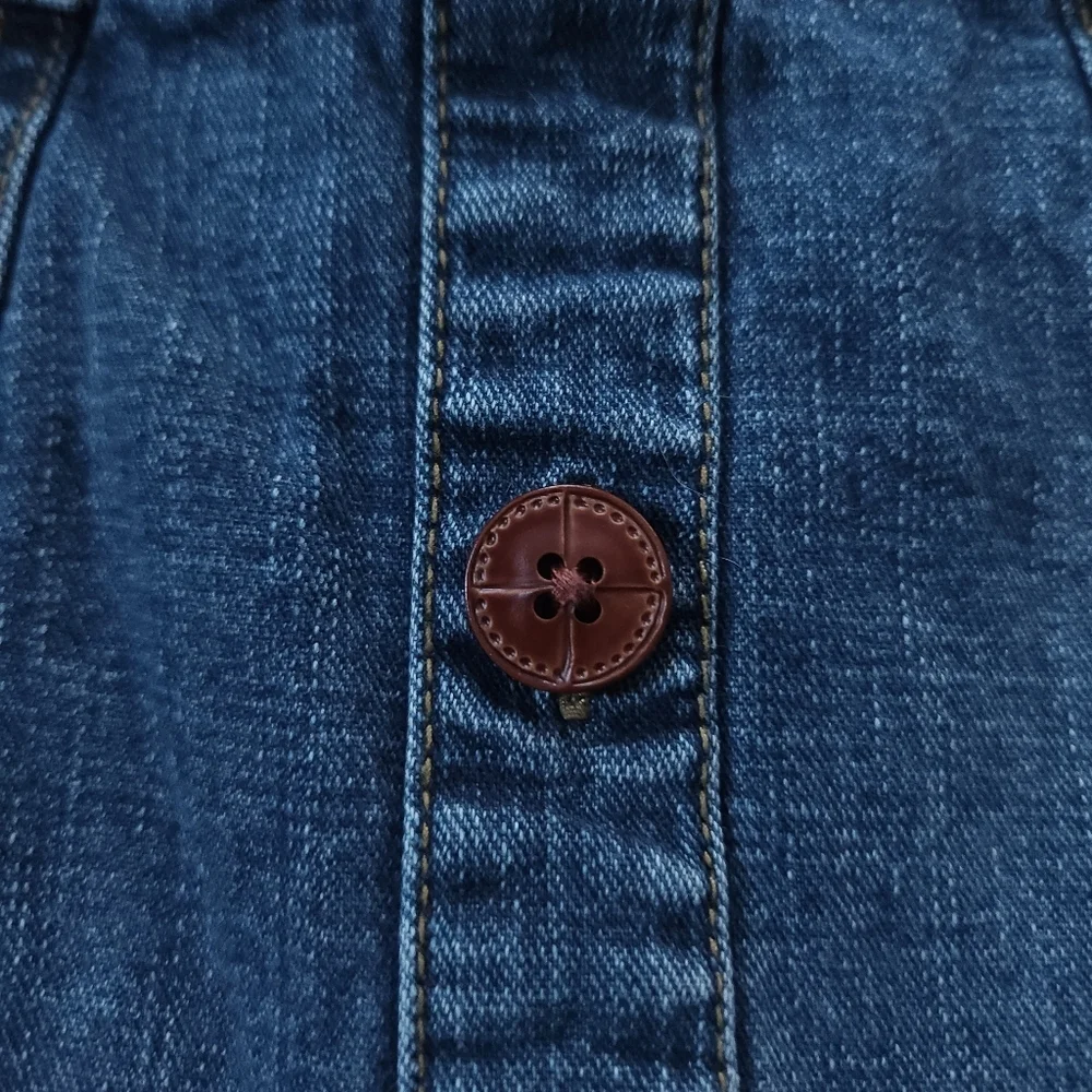 Y2K Gymboree Horse Ruffle Denim Skirt Skort Sz 4T